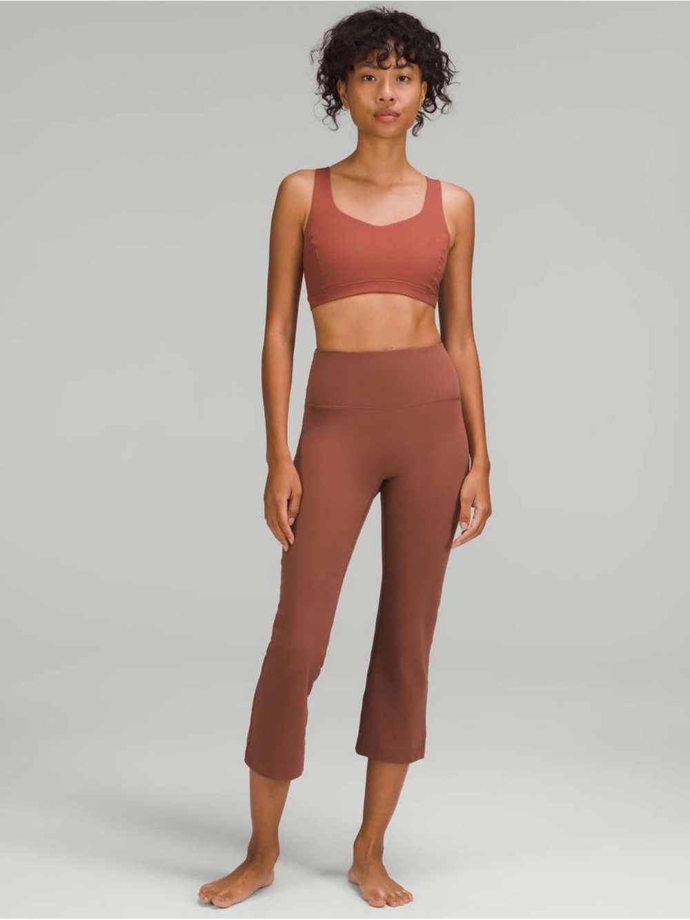 Lululemon Groove Super-High-Rise Crop Pant/Legging 23"inseam, 10, ancient copper